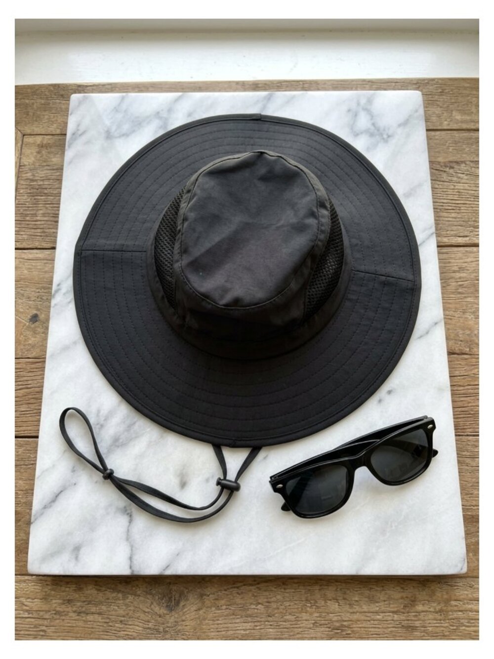 Wide Brim Sun Bucket Hat Waterproof Boonie Hat UPF 50+ Unisex